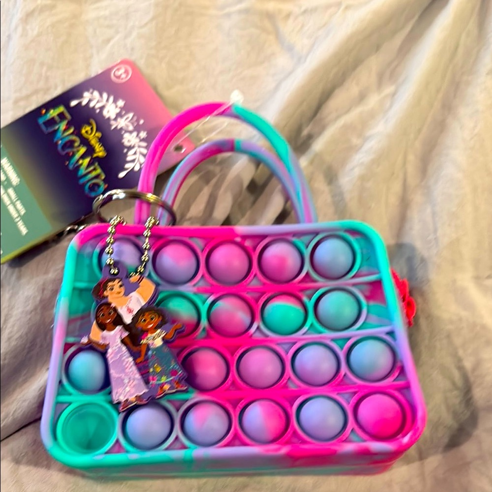 Disney Encanto Pop It Fidget Coin Purse Bag/Keychain/Bookbag